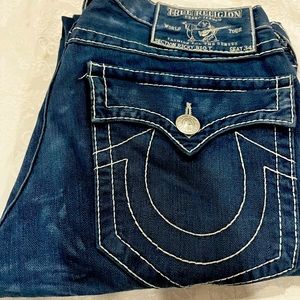 True Religion jeans vintage size 33 indigo blue